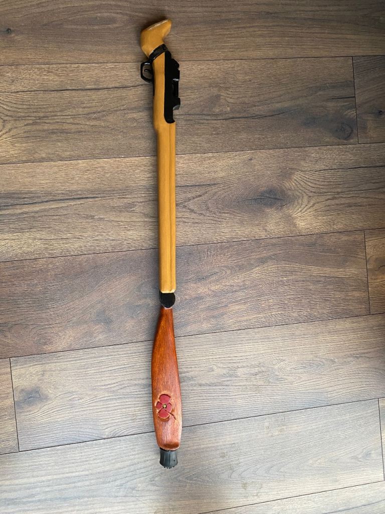 Military walking stick bespoke hand made retro vintage folk art