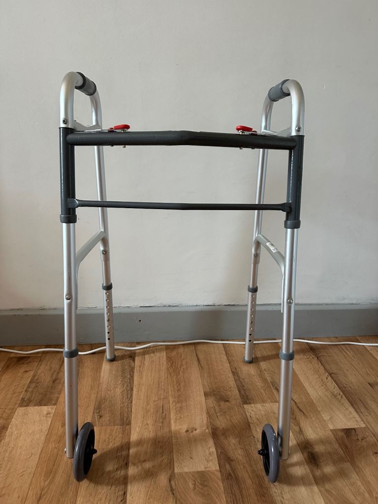 Folding Lightweight Zimmer Walker with Wheels 