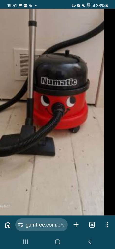 Numatic Henry Vacuum Cleaner - Red, Good Condition