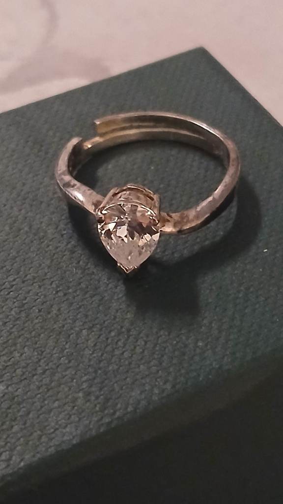 Sterling Silver 975 Ring with a Gem