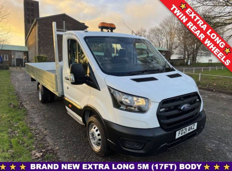 2021 Ford Transit 2.0 350 EcoBlue Leader 3.5t.LWB 17ft (5m) Dropside, DRW, Eu 6, 130ps DROPSIDE D...