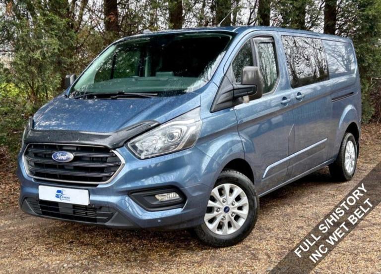 71(21) FORD TRANSIT CUSTOM Limited DCIV LWB L2 Crew Van 2.0TDCI Eu6 FSH Inc Belt