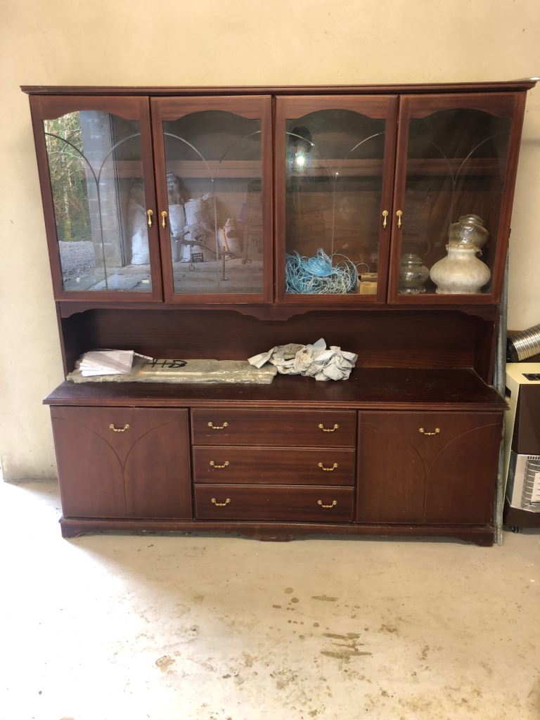 Mahogany Display Cabinet 