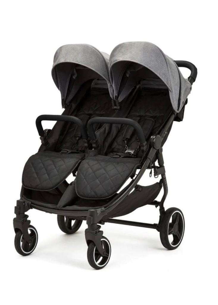 image for Ickle Bubba Venus Prime Double Stroller Twin Pushchair Space Grey Brand New in Box