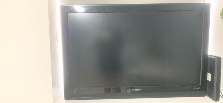 Philips LCD TV – Black, Good Condition