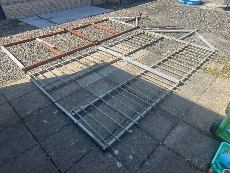 2 x Car trailer kit diy flat packed welding assembly needed 2x2 box section steel mixture 