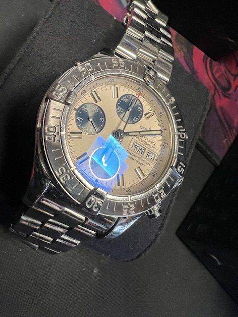BREITLING Super Ocean A13340 Day Date Chronograph Mens Watch 100% GENUINE