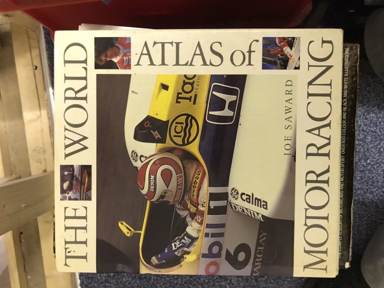 Hard back ilistrated motor racing book 