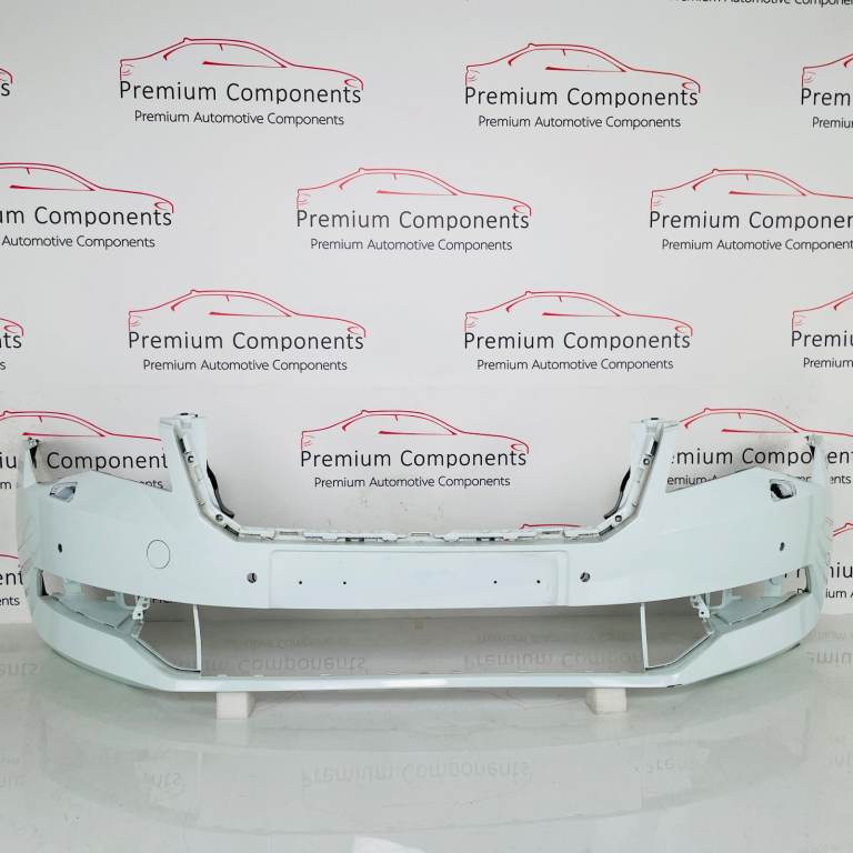 Skoda Superb Front Bumper Mk3 Genuine White 3v0807221 | 2015 - 2019 [at20]
