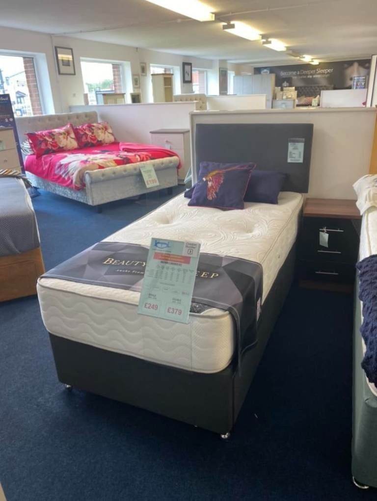✨ Pure Comfort Bliss Single Divan Bed 🛏️ Headboard Optional | Cash on Delivery | 20% Off ~COD **