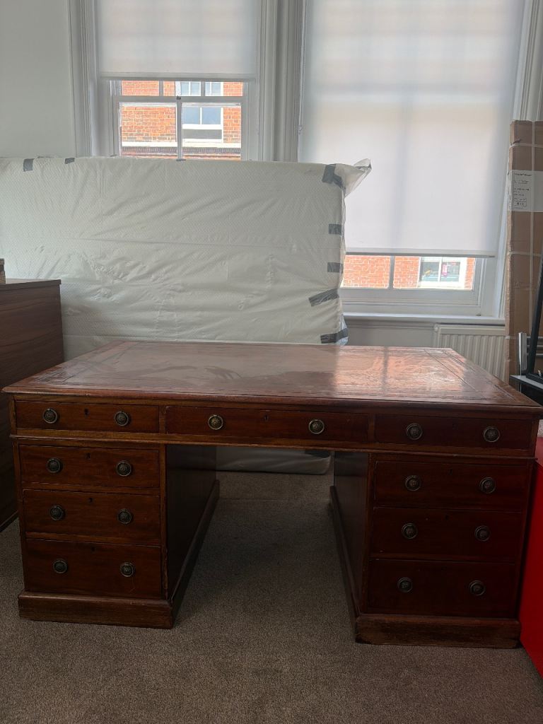 Large Wooden Office Desk – Good Condition