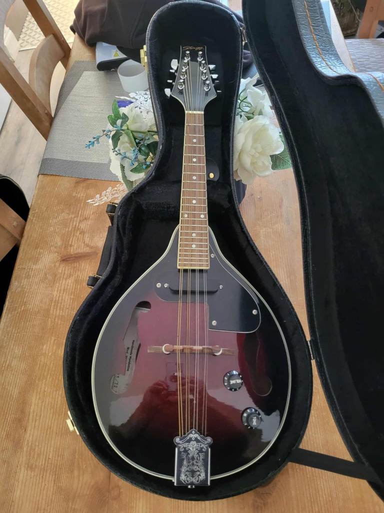 Stagg M50 Electro Mandolin with hard case