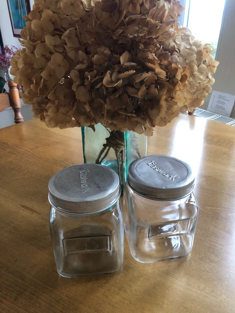 TWO LARGE VINTAGE KILNER JARS