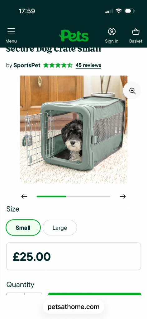 Pet crate 