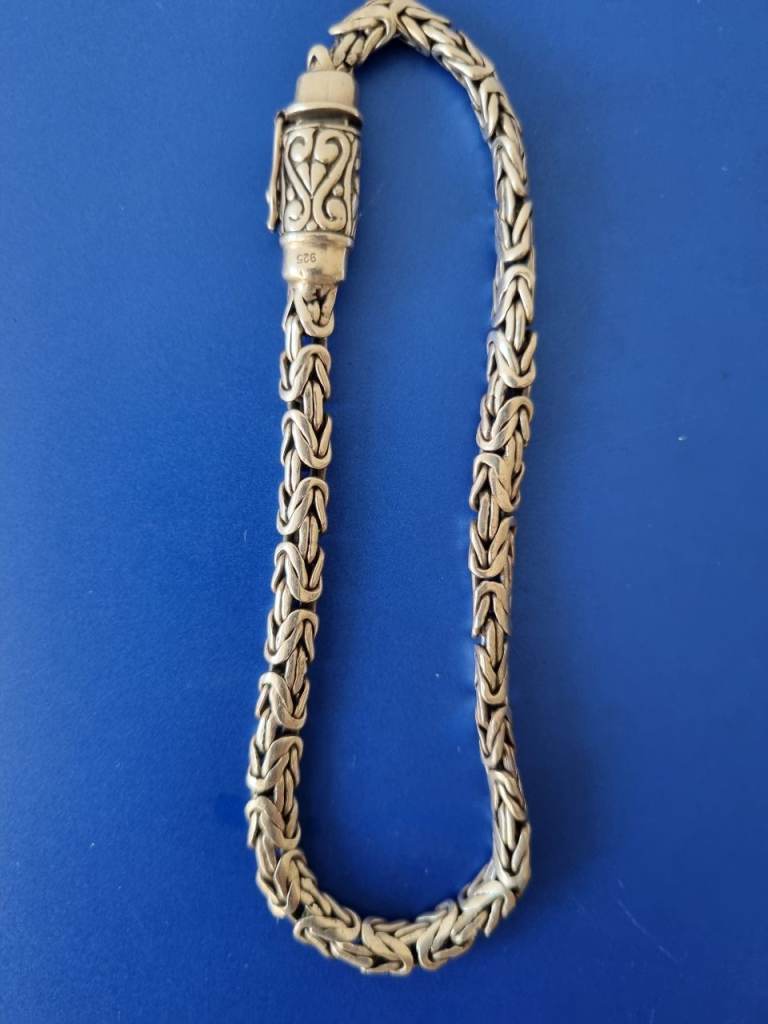... SOLD... Byzantine Silver Bracelet 