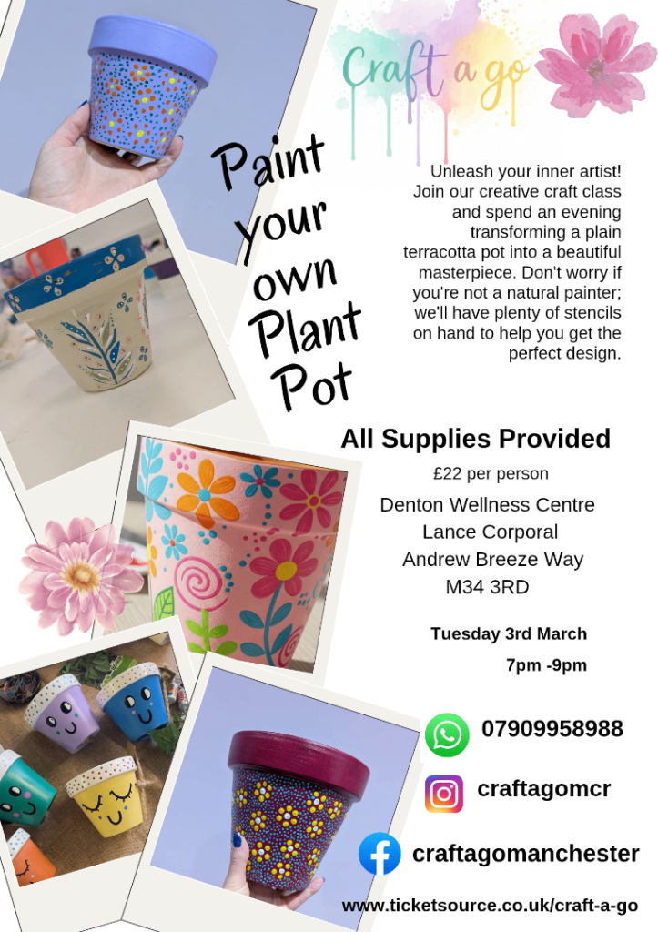 Plant pot painting class 
