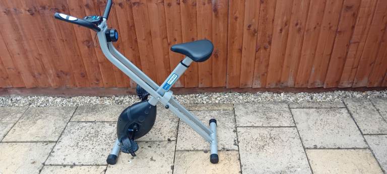 Folding exercise bike.  