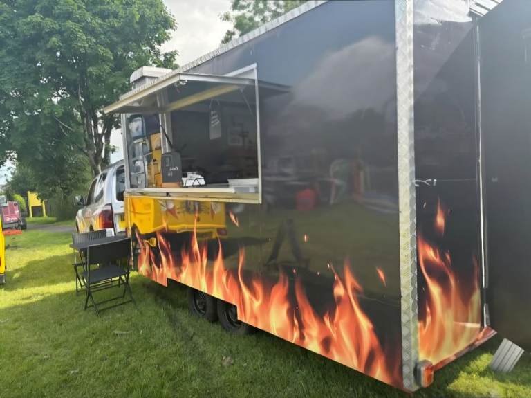 Catering Trailer with Grill and Fryer - Ready to Go