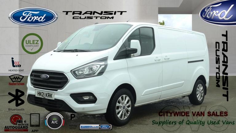 2021 Ford Transit Custom 2.0 EcoBlue 130ps Low Roof Limited Van NO VAT PANEL VAN Diesel Manual