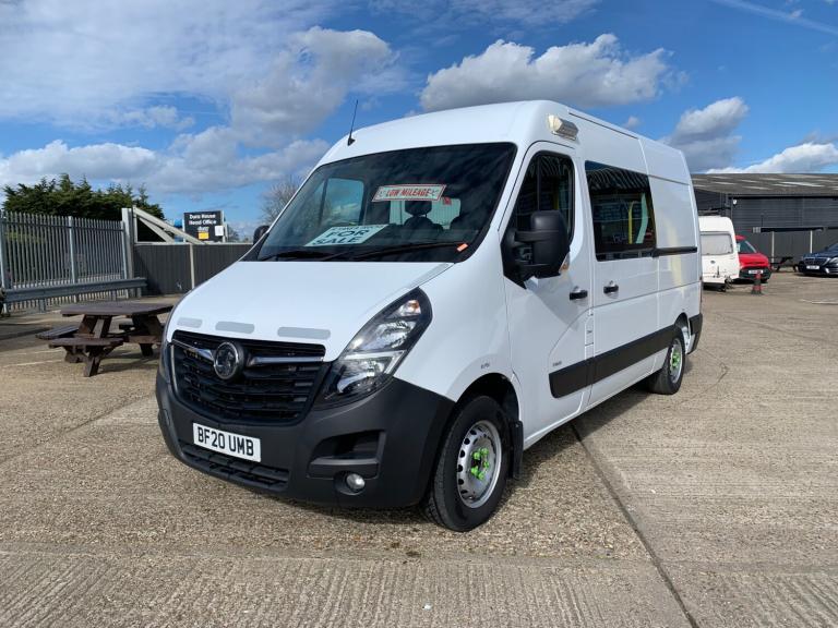 2020 VAUXHALL MOVANO 2.3 Turbo D 135ps H2 7 SEATER CREW CAB VAN ONLY 23000 MILES