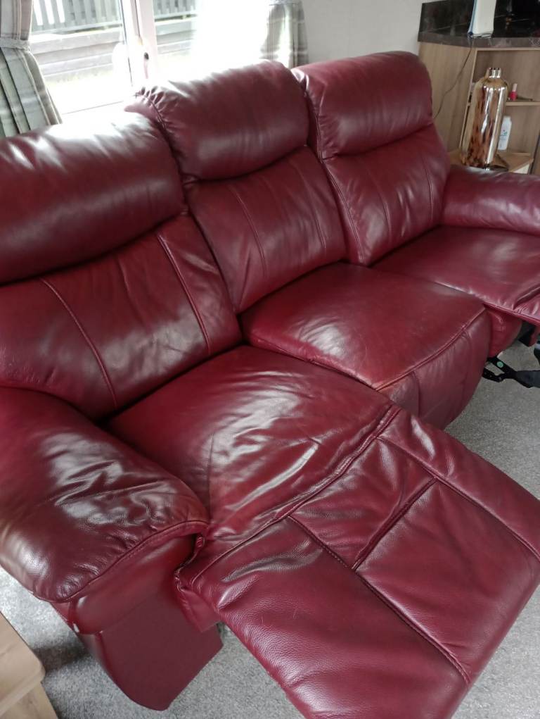 Leather sofa and chair free 