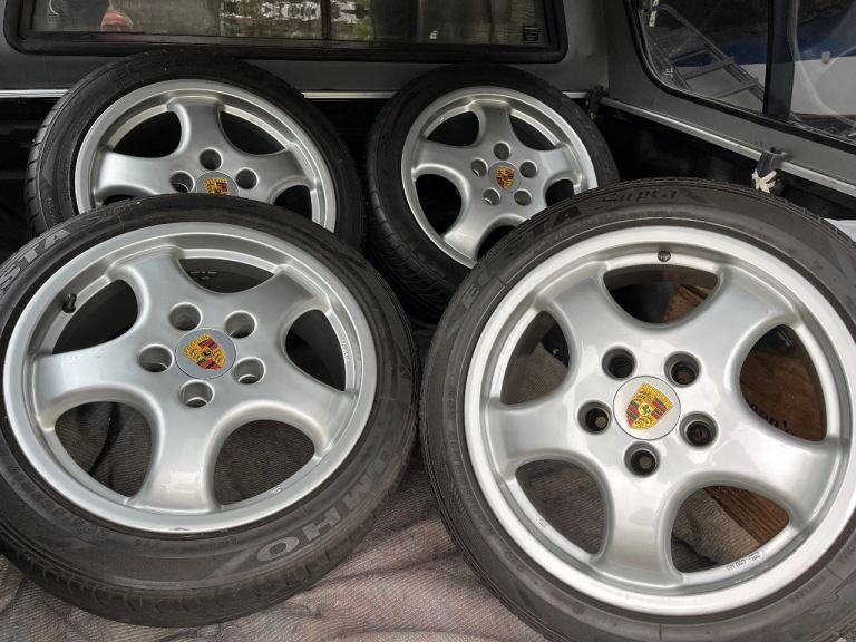 Porsche 911. Set of alloy Cup1 style wheels. 2x 7.5” 2x 9”