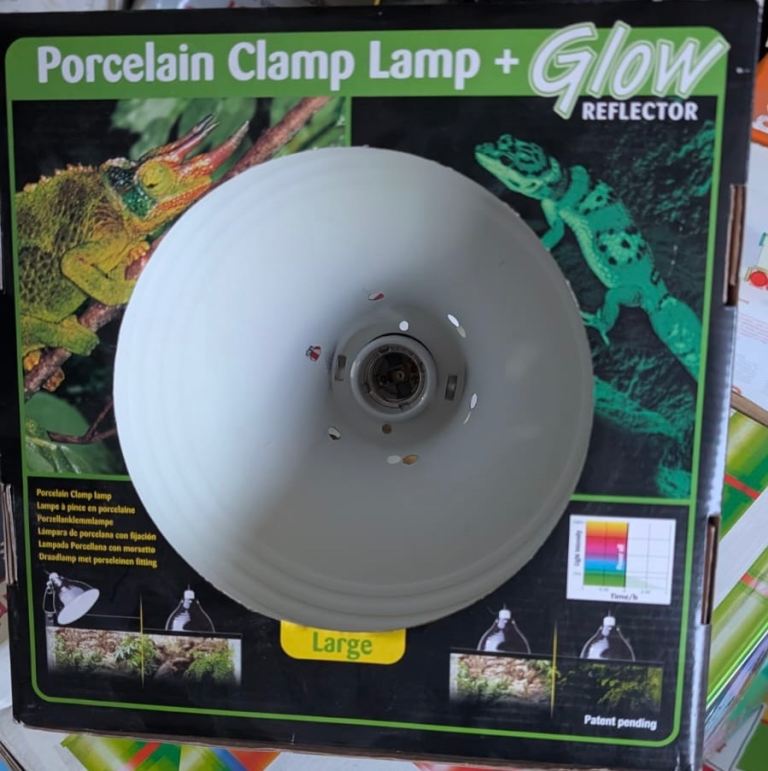 Large glow reflector Porcelain lamp 