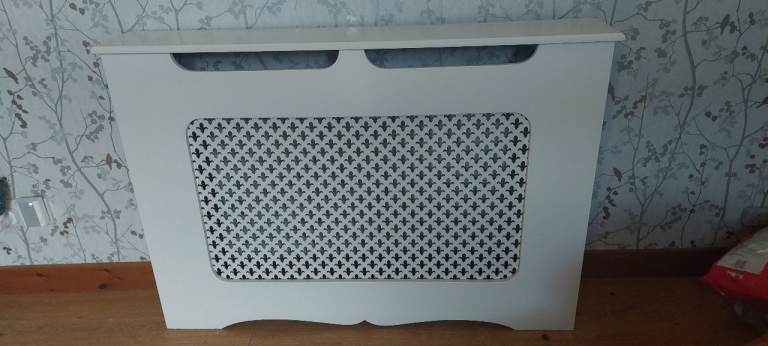 White radiator cover
