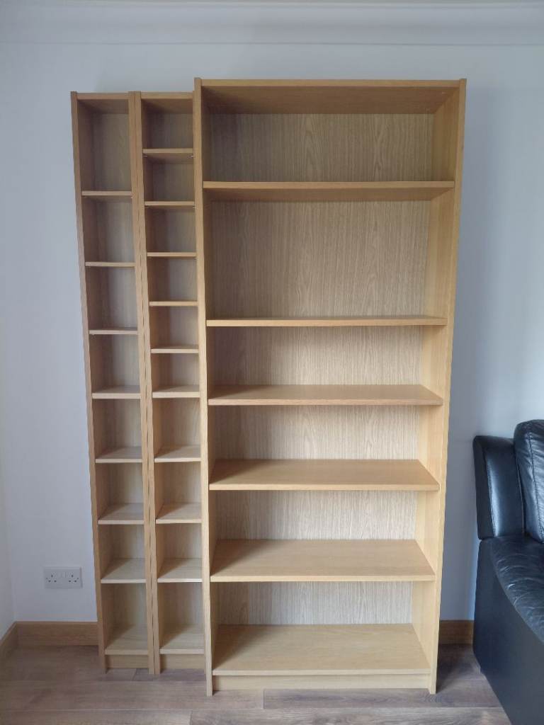 Ikea bookcase & 2 cd racks