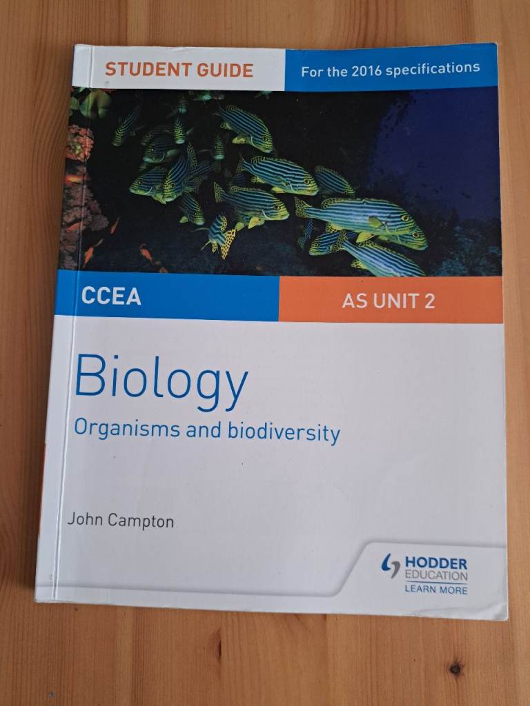 CCEA AS Unit 2 Biology Student Guide by John Campton – Good Condition