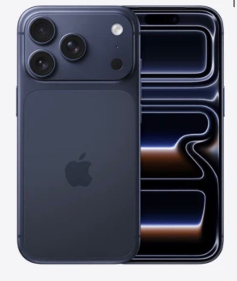 Brand new iPhone 17 pro in deep blue