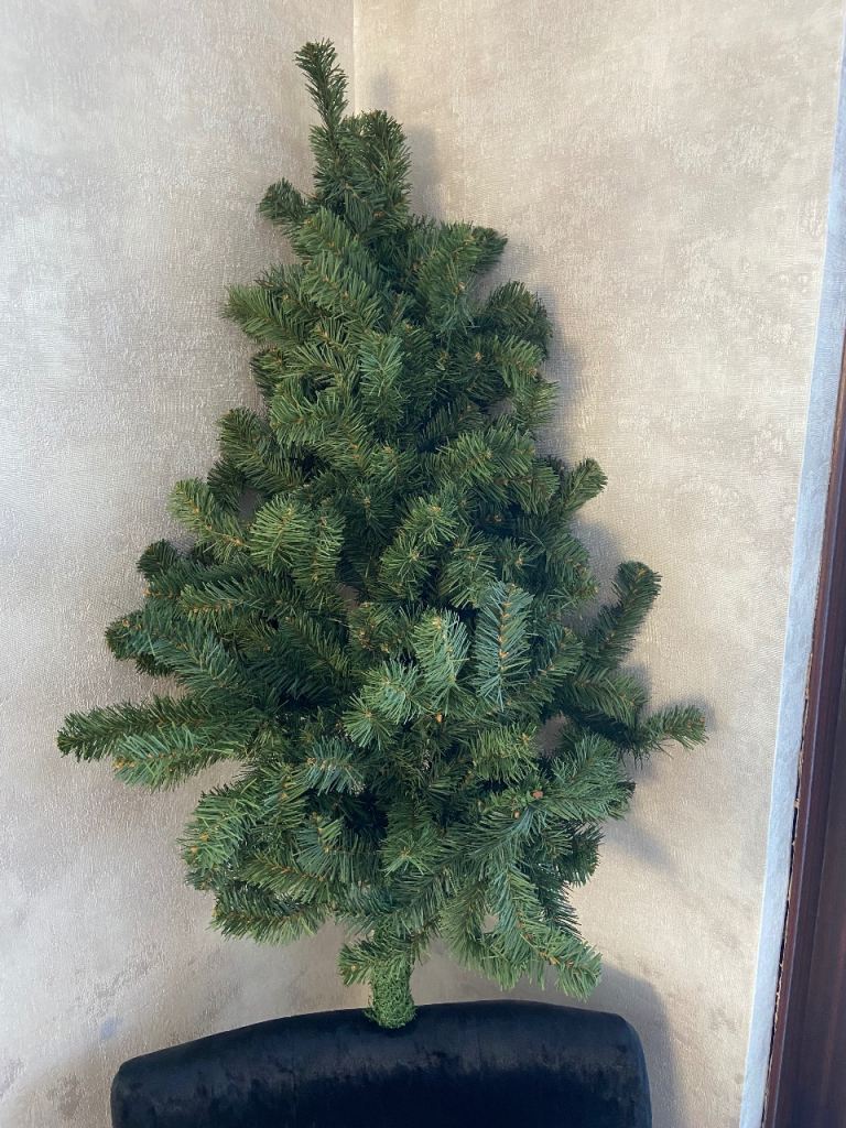 2 Dark Green Spruce Hanging Christmas Trees - UNUSED 