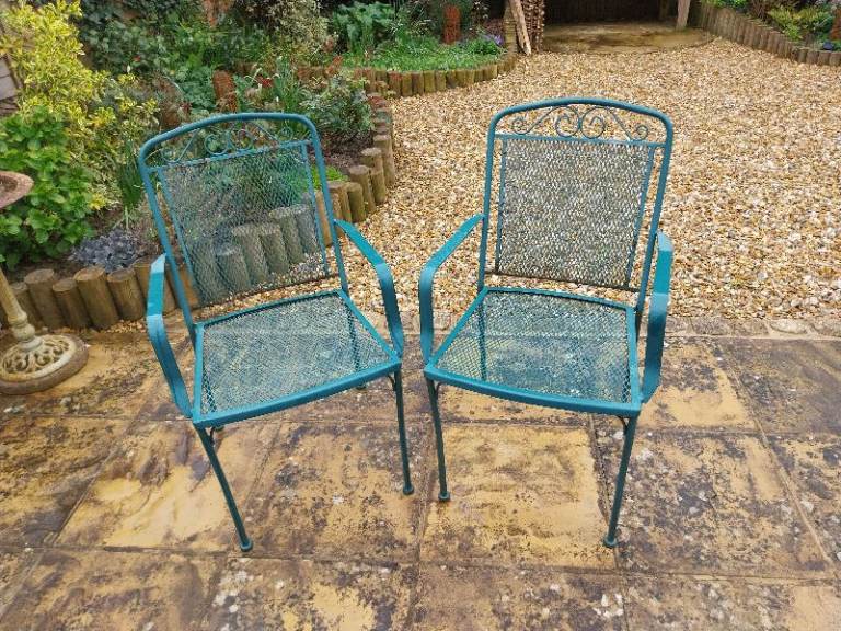 Pair of garden chairs