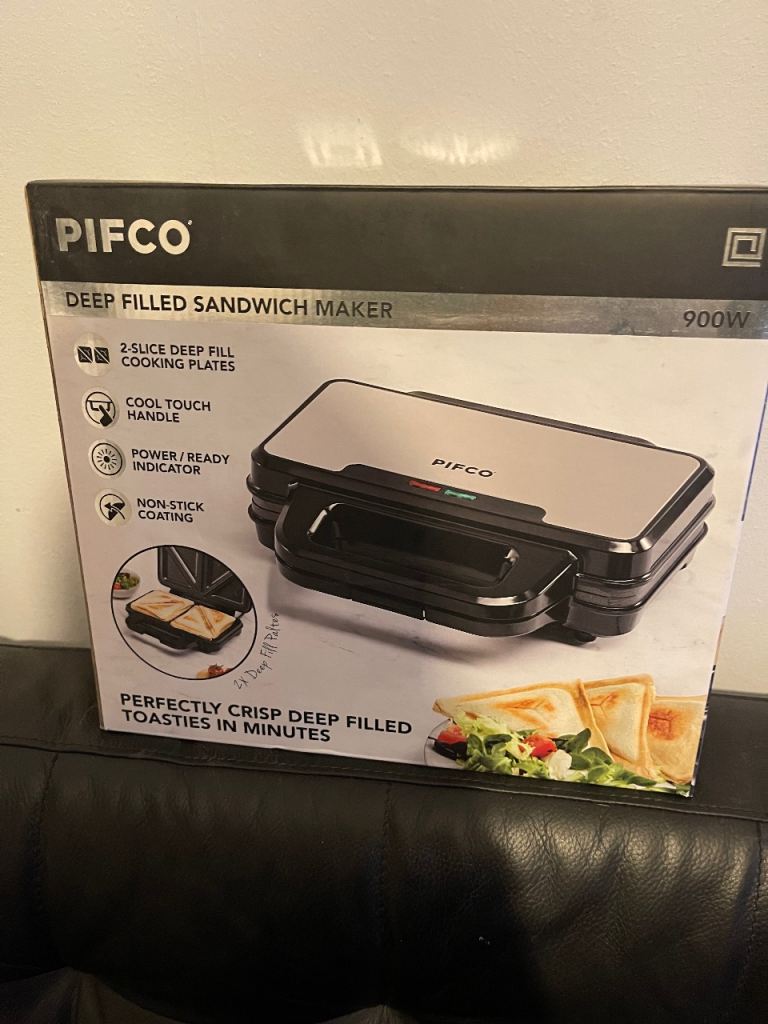 Pifco Deep Filled Sandwich Maker - Brand New