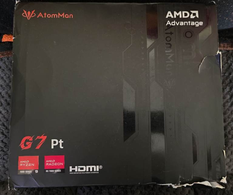 Minisforum AtomMan G7 PT MINI PC AMD Ryzen 9 7945HX *Faulty* 1TB SSD 16GB DDR5