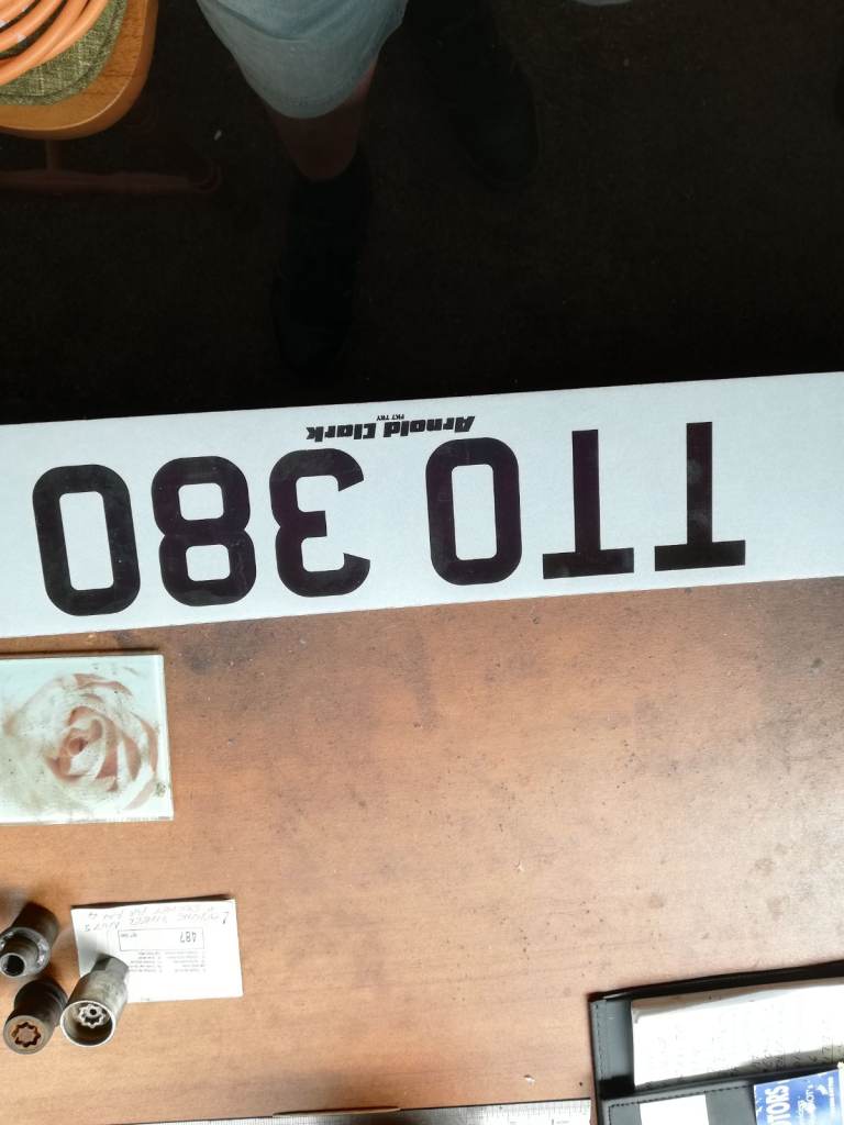 TTO 380 private reg number