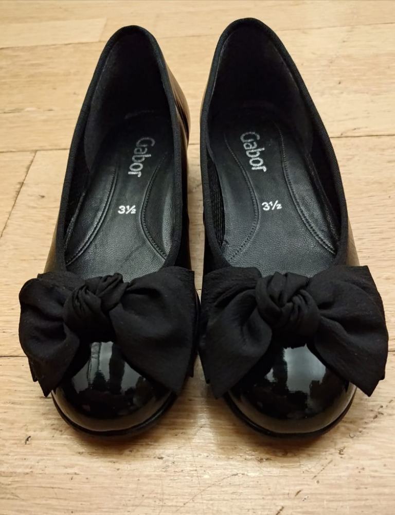 GABOR Womens Amy Bow Trim Ballerina Flats UK size 3.5