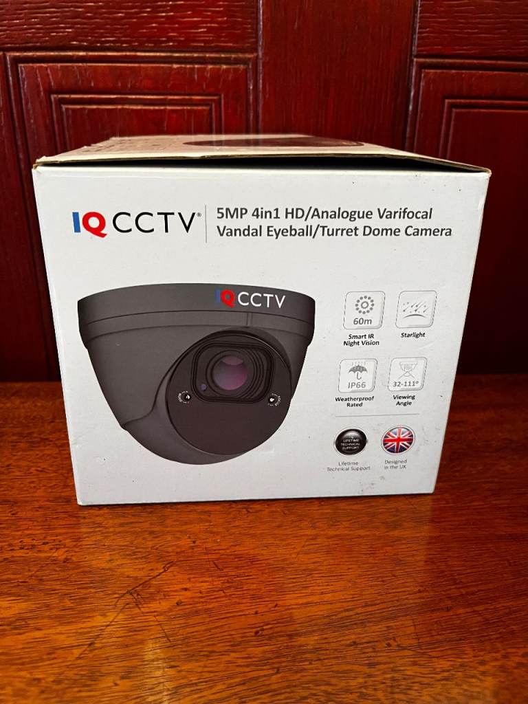 IQ CCTV  Eyeball  Camera  5MP  New  In  Box