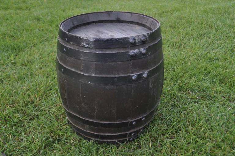 Vintage wooden barrel