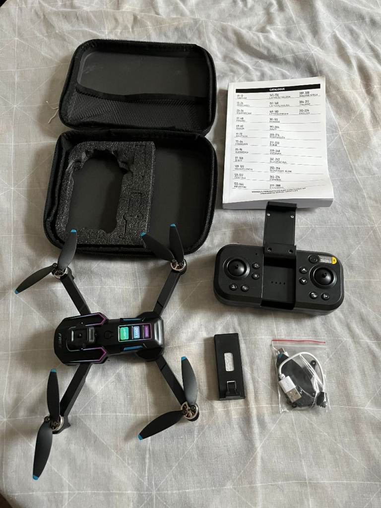 Drone with Camera, Remote Control & Case – As Good As New