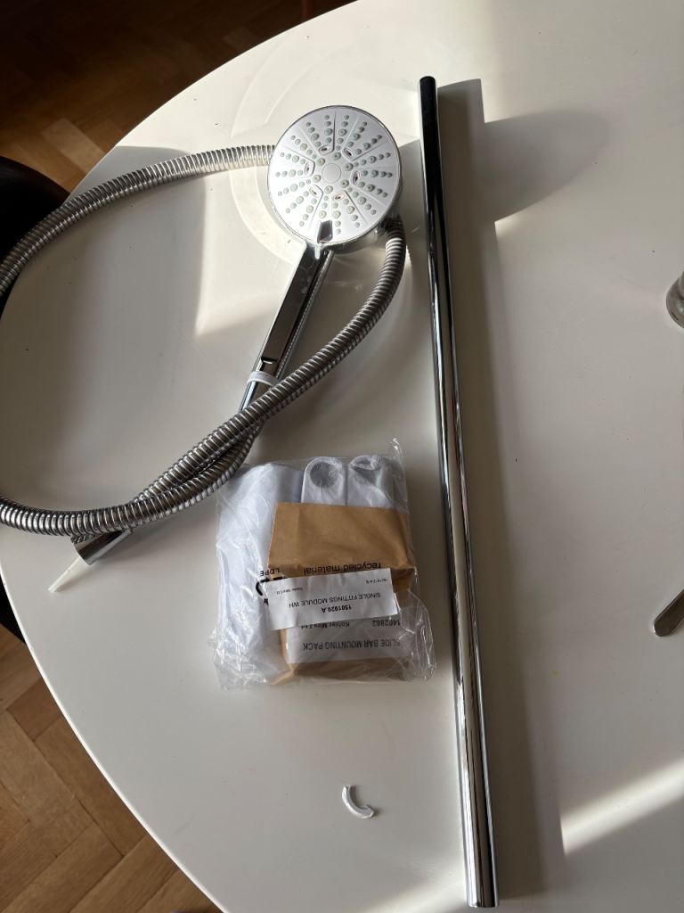Mira Shower Head and Rail