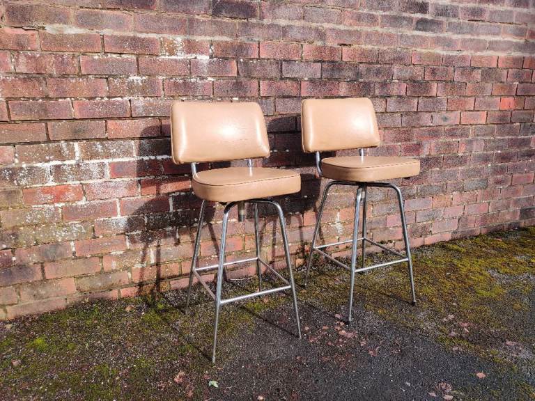 Vintage bar stools x2 