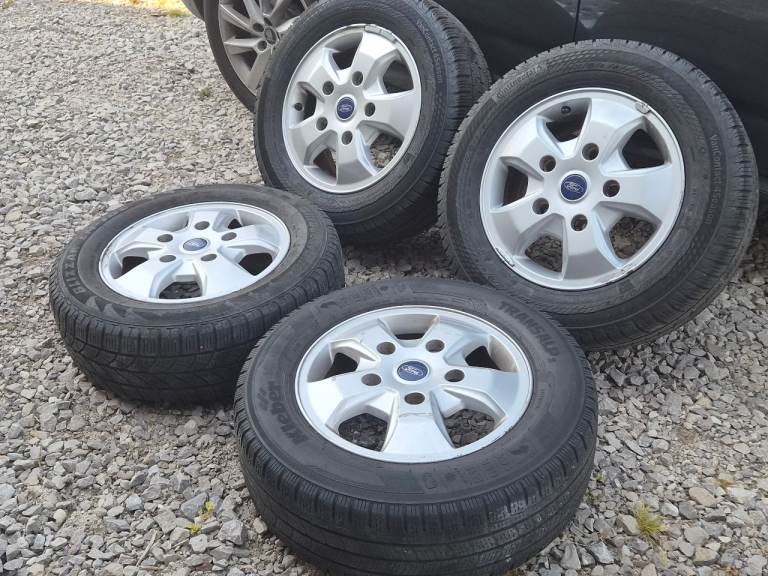 🌟Genuine Ford transit Custom 16 inch alloy wheels 5x160 with MATCHING TYRES 6M++