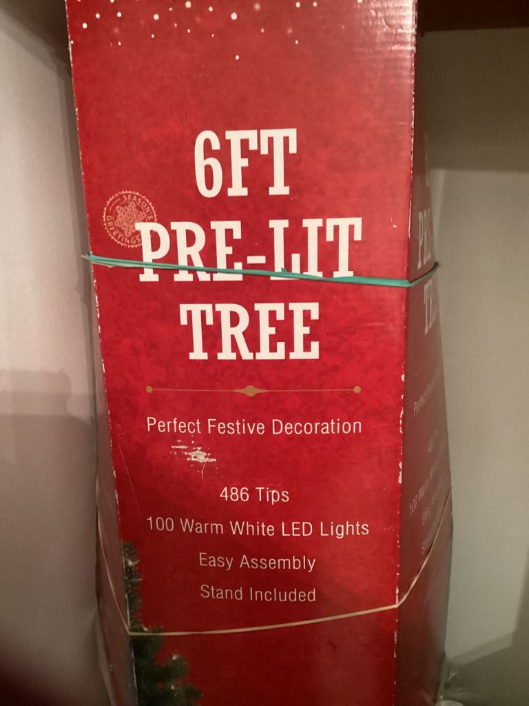6ft pre lit Christmas tree 