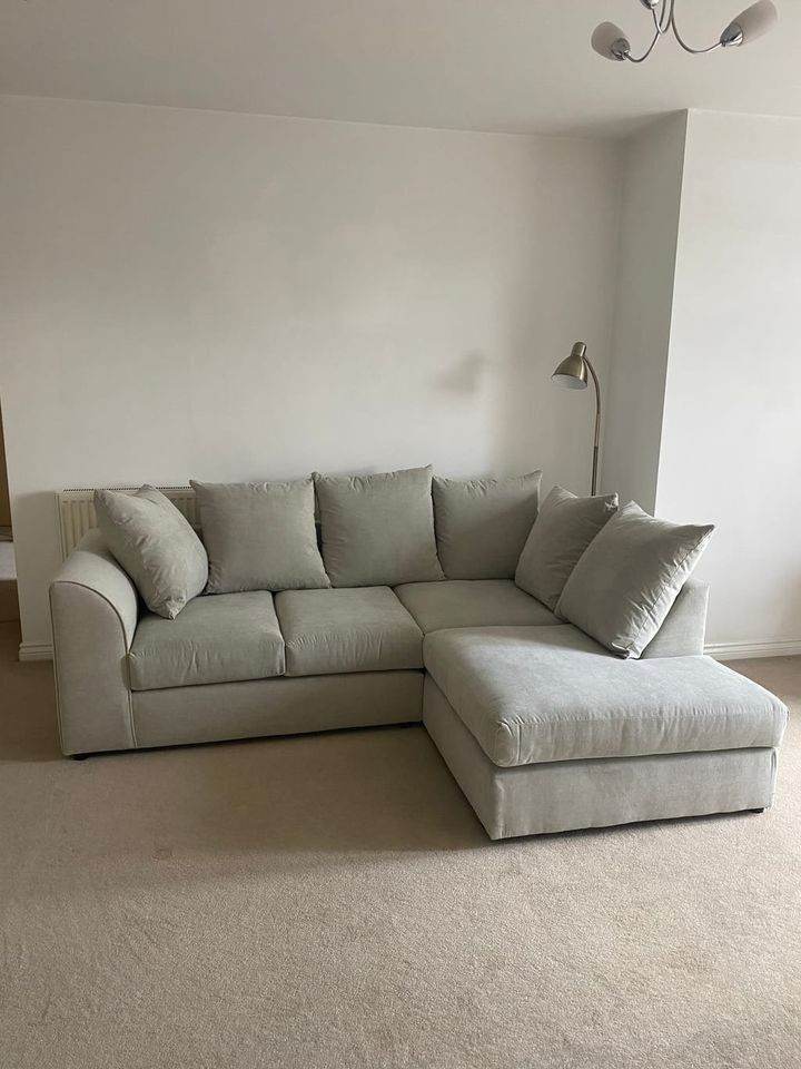 BRAND NEW Dylan Corner Sofa Light & Darker Colors 4 Seater L Shape Sofa ,Cash On Delivery Order Now 