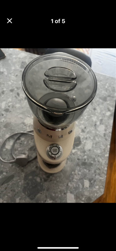 Smeg coffee bean grinder 