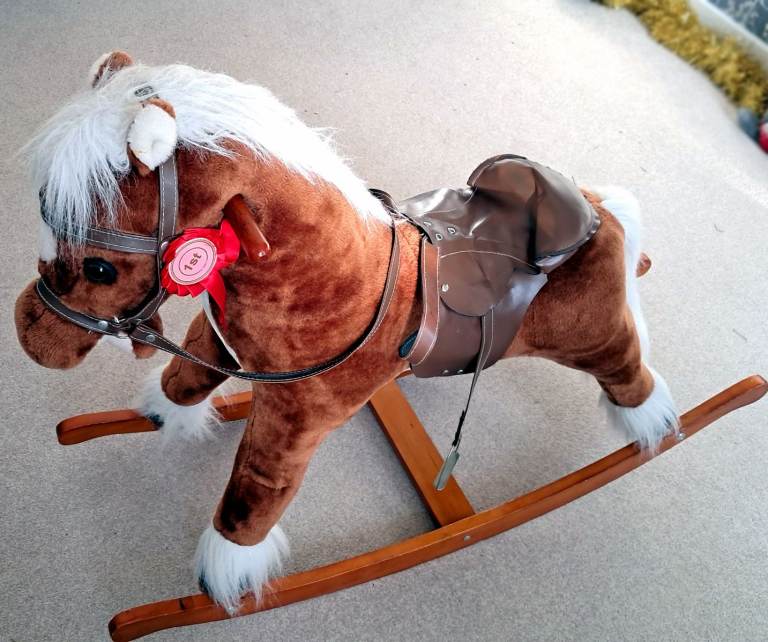 Rocking Horse - Beautiful, Hand-crafted, Luxury Toy Horse. In Excellent Condition.