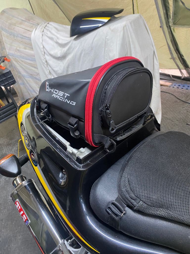 Pillion seat “hump” bag. Universal fitting. 