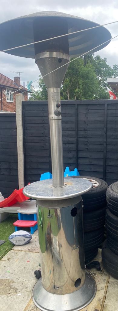 Outdoor Gas Patio Heater – Silver
