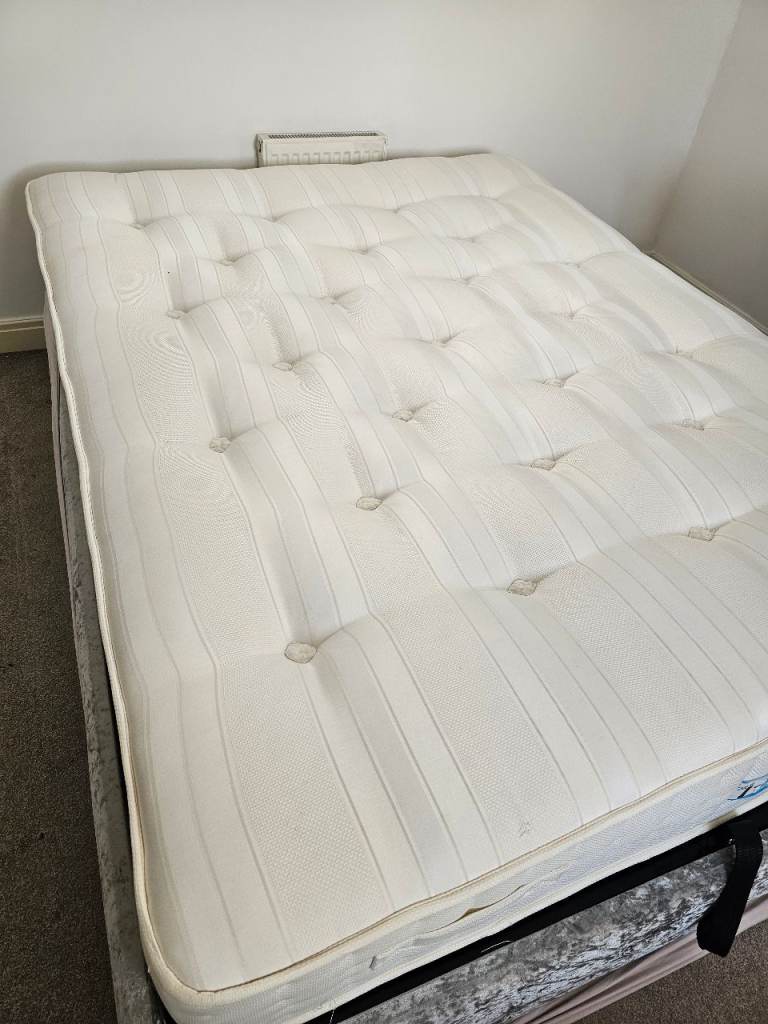 King size ottoman bed and mattress 